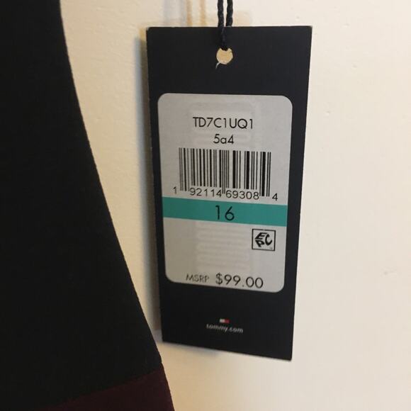 Tommy Hilfiger Colorblock Scuba Crepe Sheath Dress - Picture 5 of 8